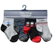 Wholesale - 10pk BOYS NAUTICA ARGYLE QTR SOCKS C/P 60, UPC: 193159226190